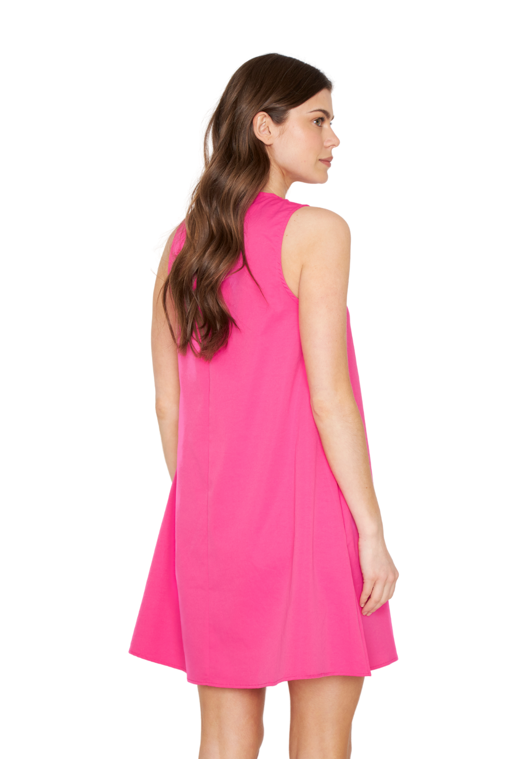 Vestido Elena Corto fucsia Jacinta Tienda-3