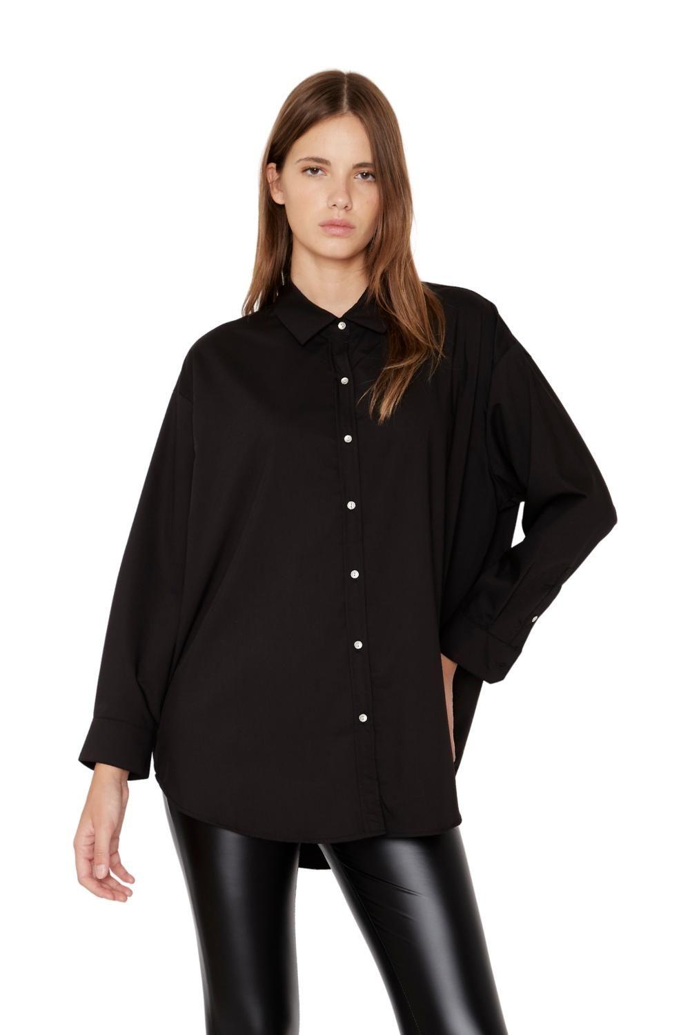 Camisa Taylor negra Jacinta Tienda-3
