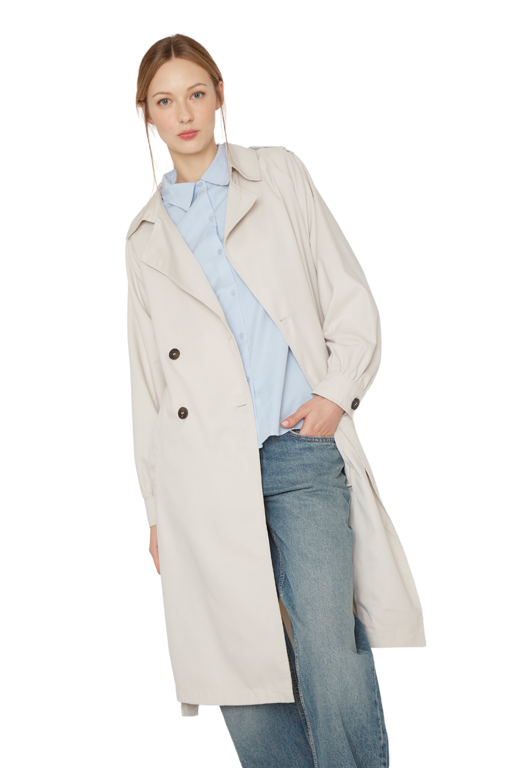 Trench Coat Porter crudo Jacinta Tienda-3