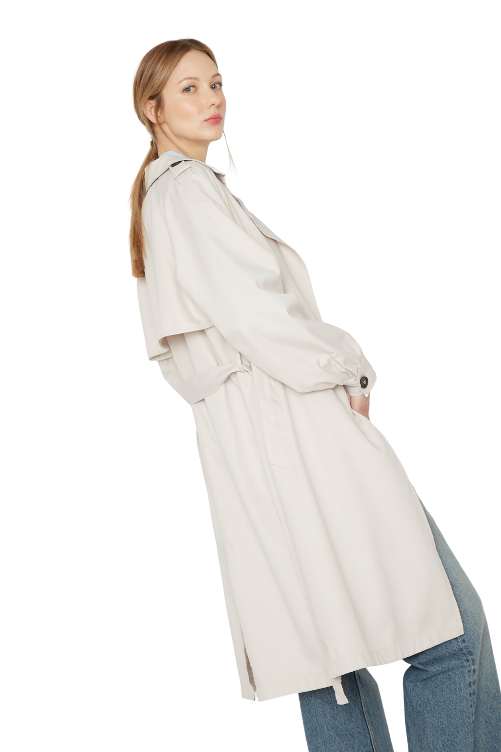 Trench Coat Porter crudo Jacinta Tienda-4