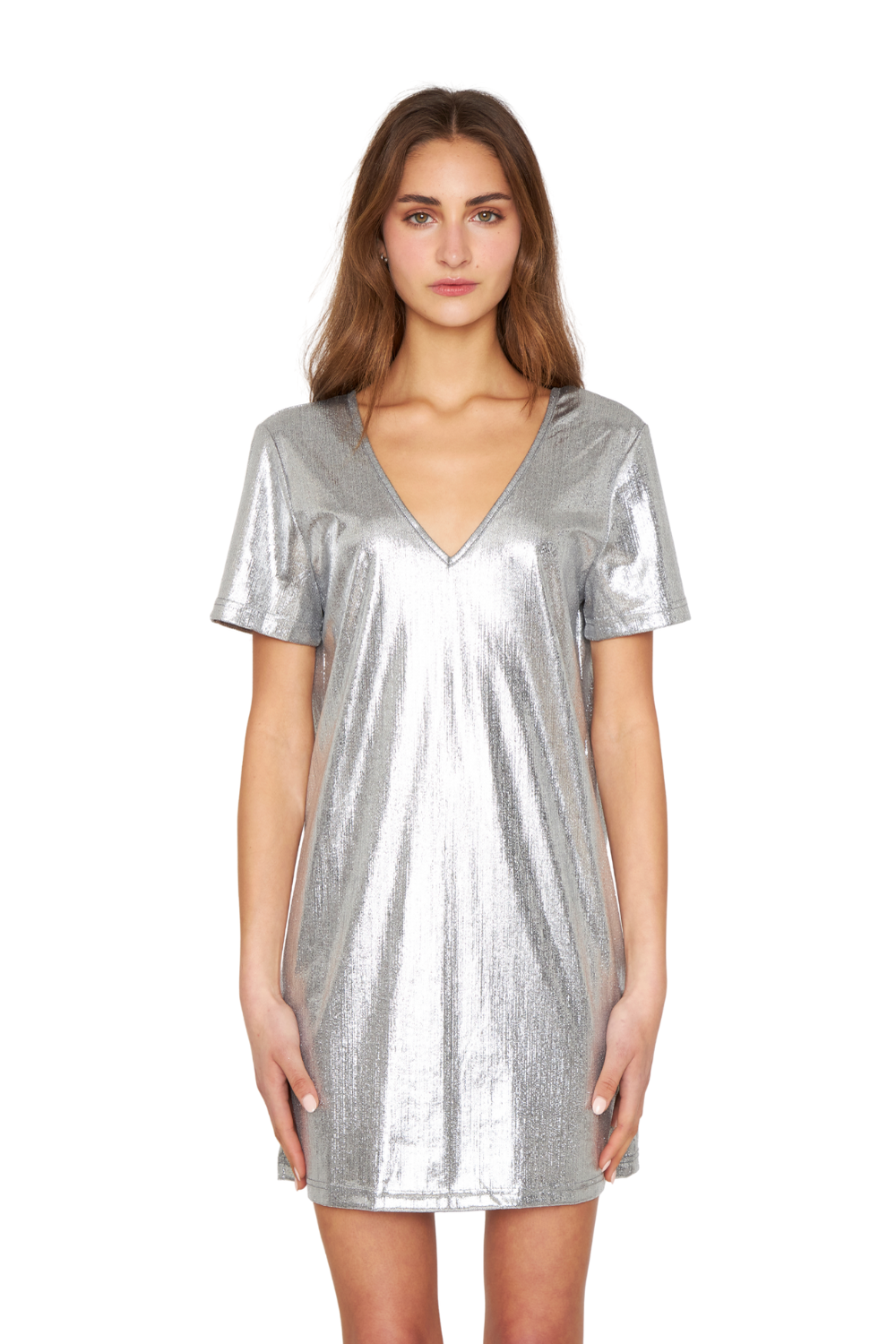 Vestido Night plateado Jacinta Tienda-4
