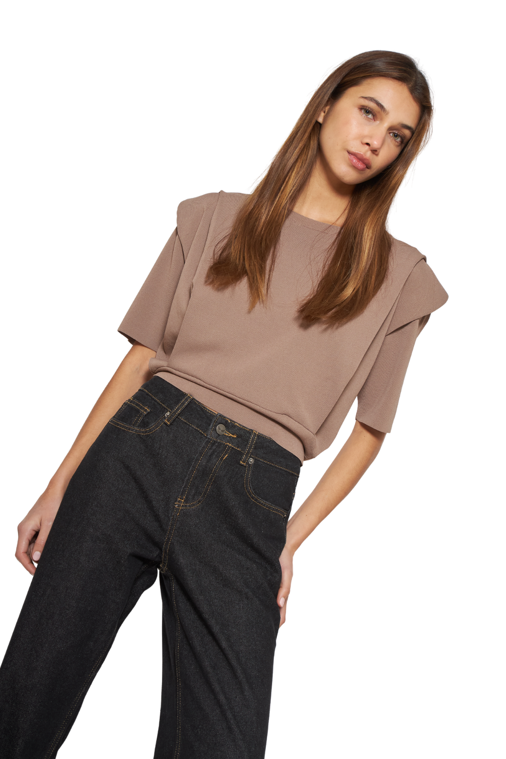 Polera Mila café Jacinta Tienda-2
