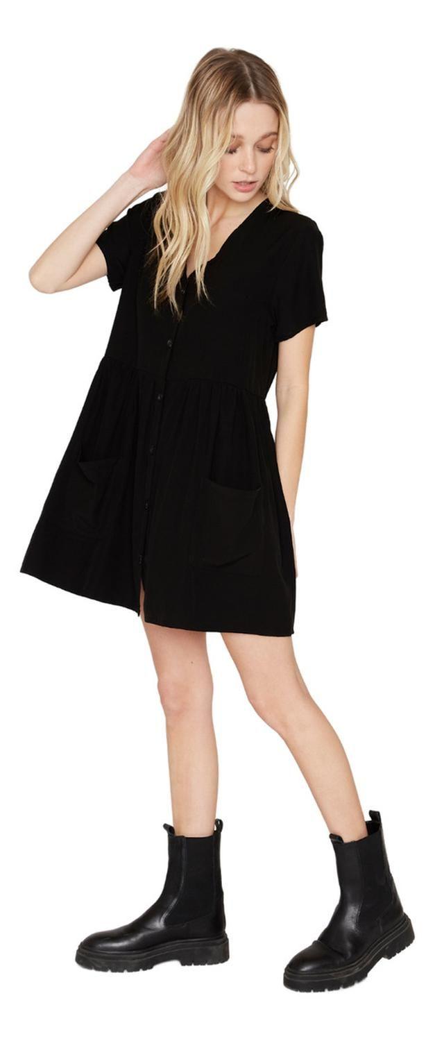Vestido Franca Negro Jacinta Tienda-2