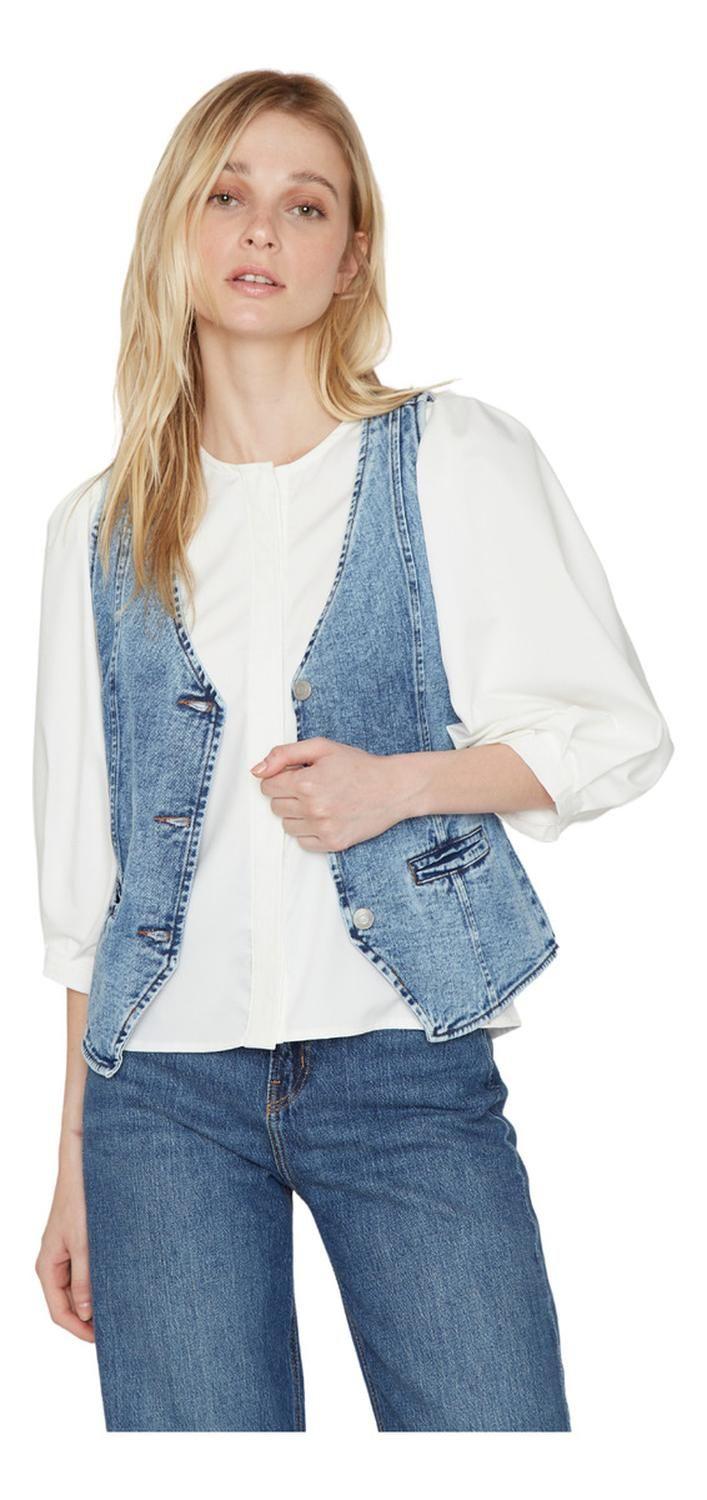 Vest Denim Azul Jacinta Tienda-0