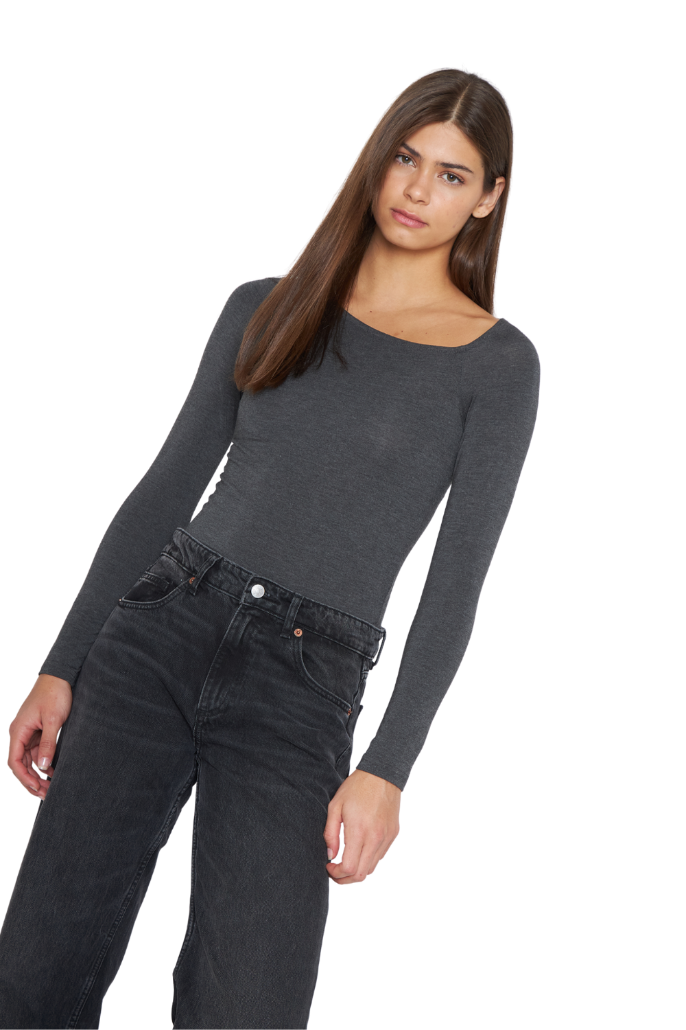 Polera Ema gris Jacinta Tienda-1