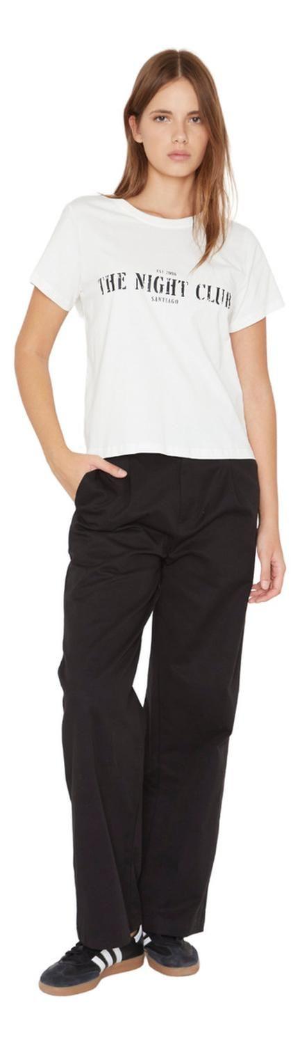 Polera The Night Club Blanca Jacinta Tienda-1