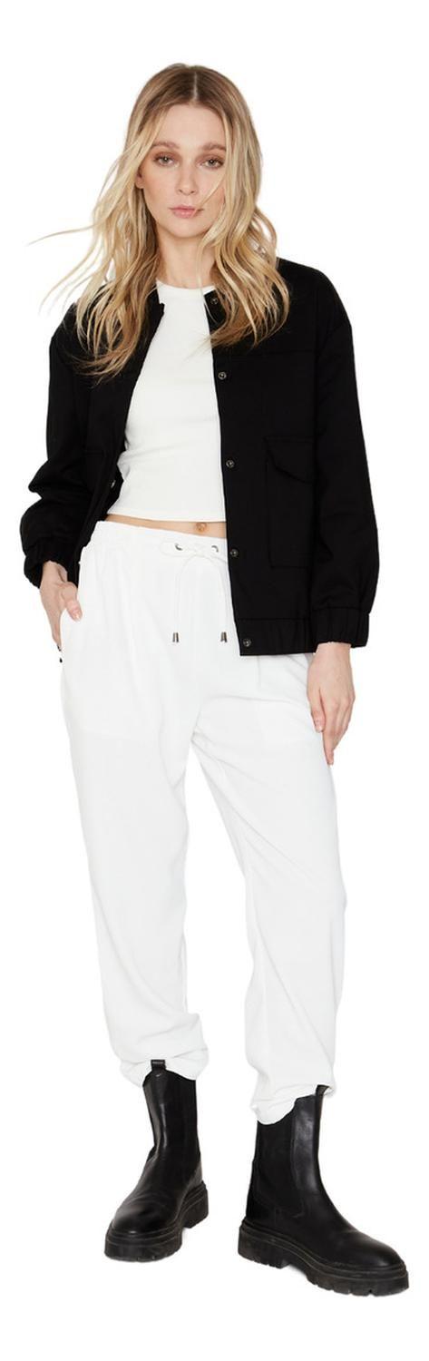 Pantalón Jogger Summer Blanco Jacinta Tienda-3
