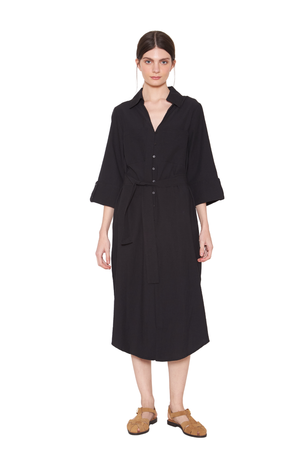 Vestido Amalia negro Jacinta Tienda-1