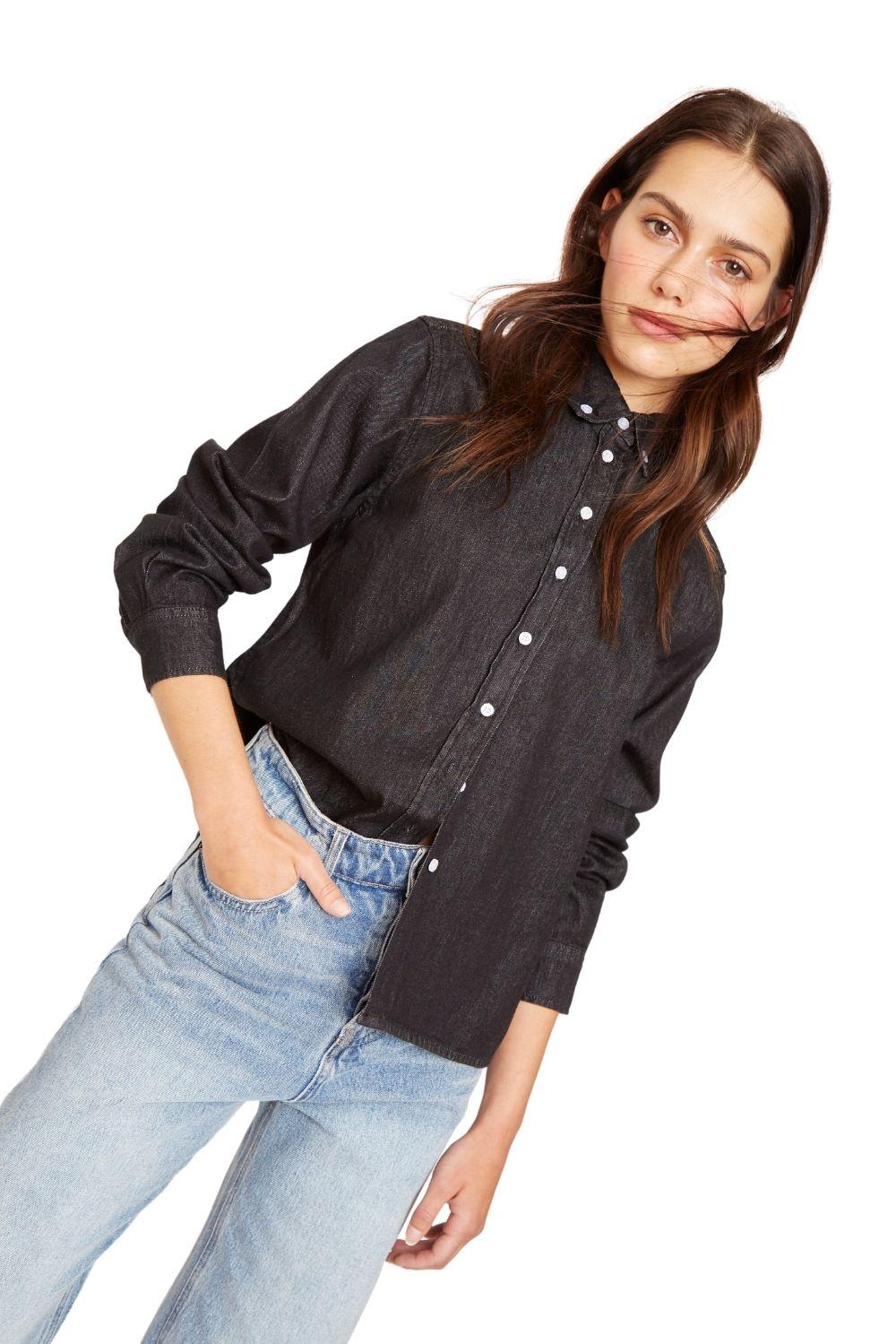 Camisa Denim negra-6