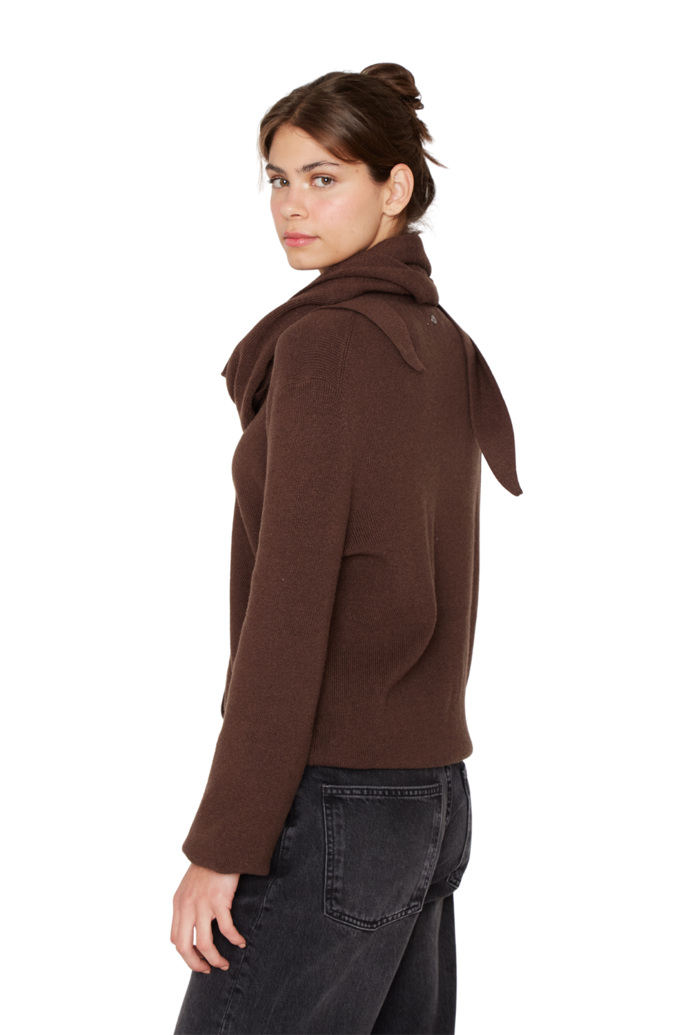 Chaleco Coat café Jacinta Tienda-4