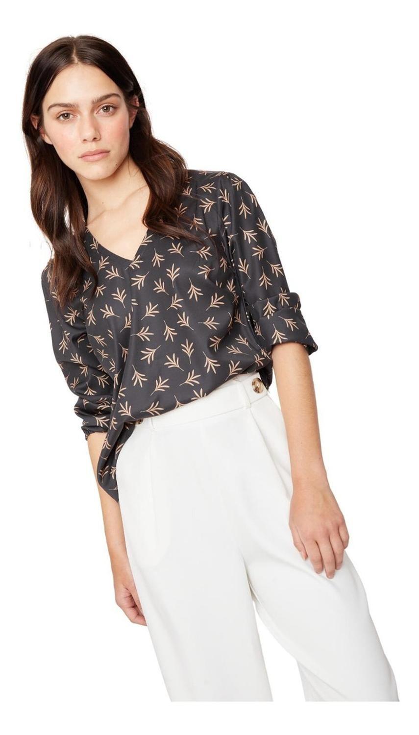 Blusa Vesta Hojas Jacinta Tienda-3