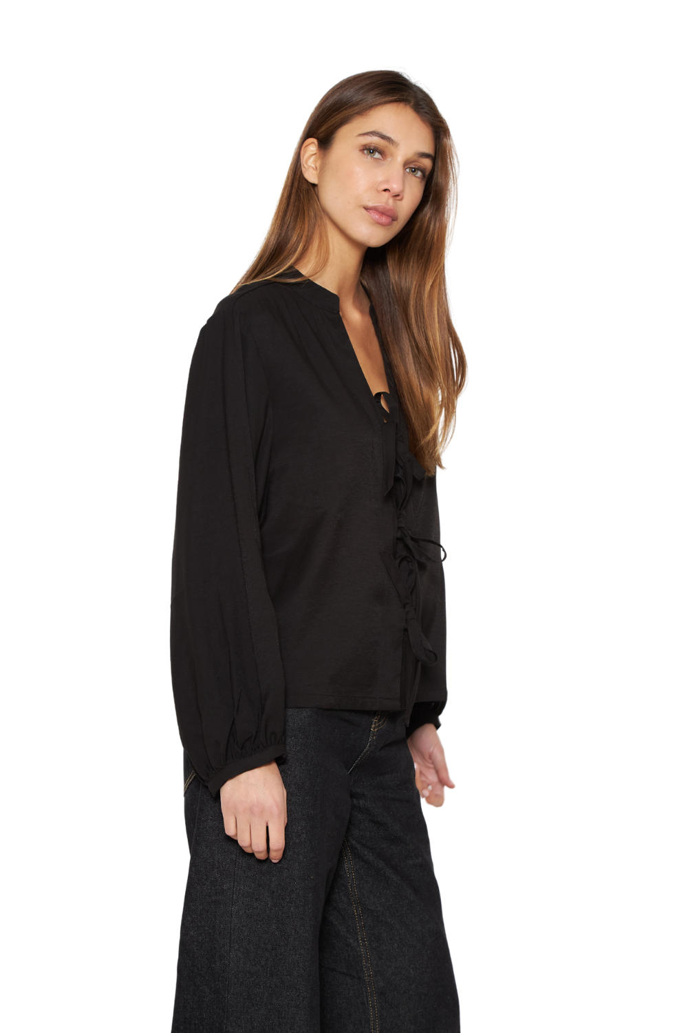 Blusa Camila negra Jacinta Tienda-2