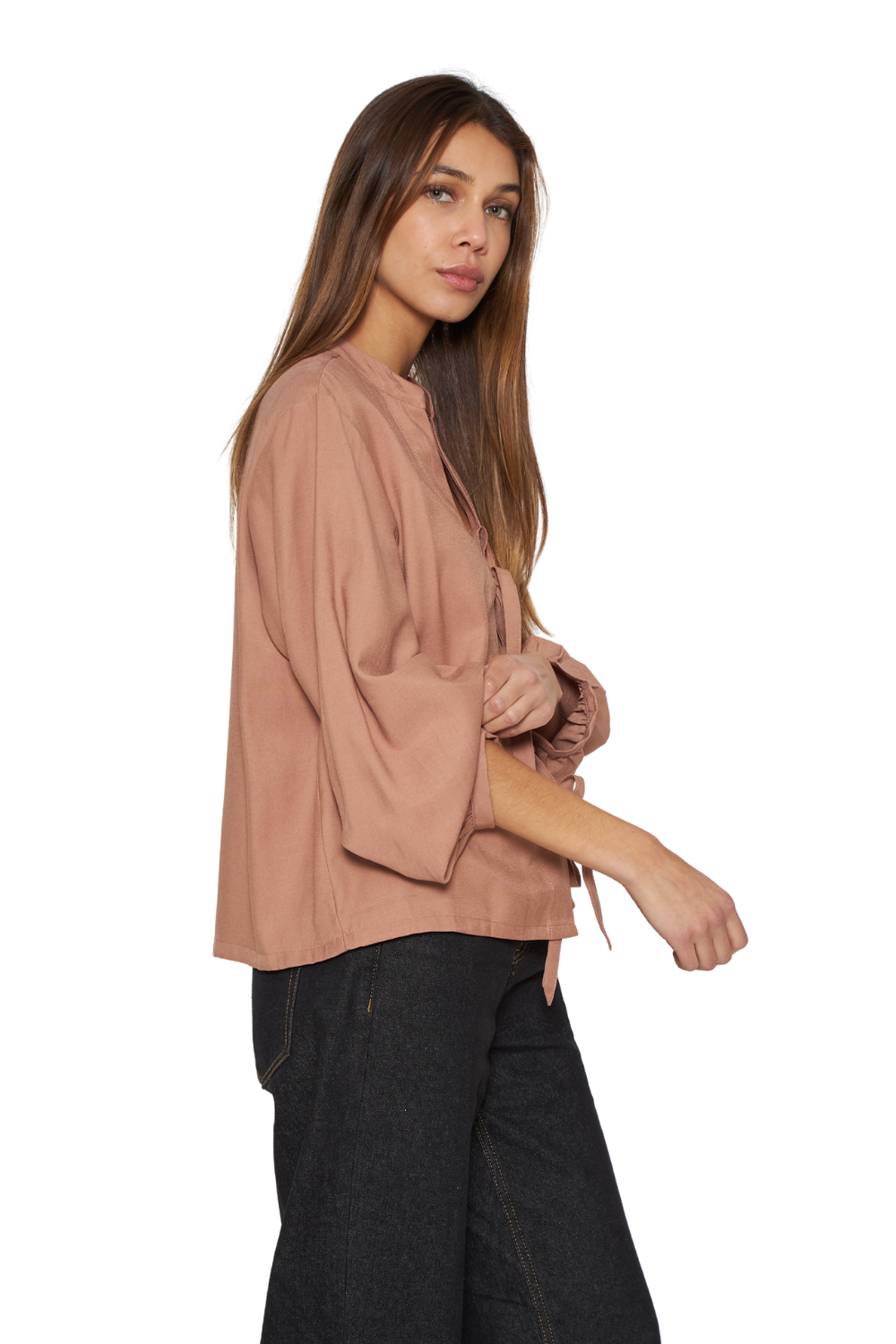 Blusa Camila café Jacinta Tienda-3