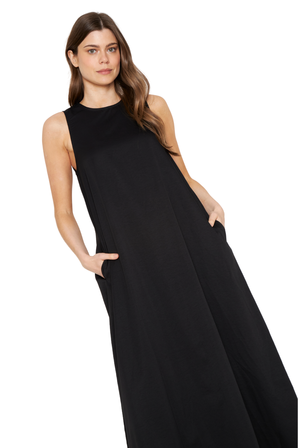 Vestido Elena Largo negro Jacinta Tienda-5