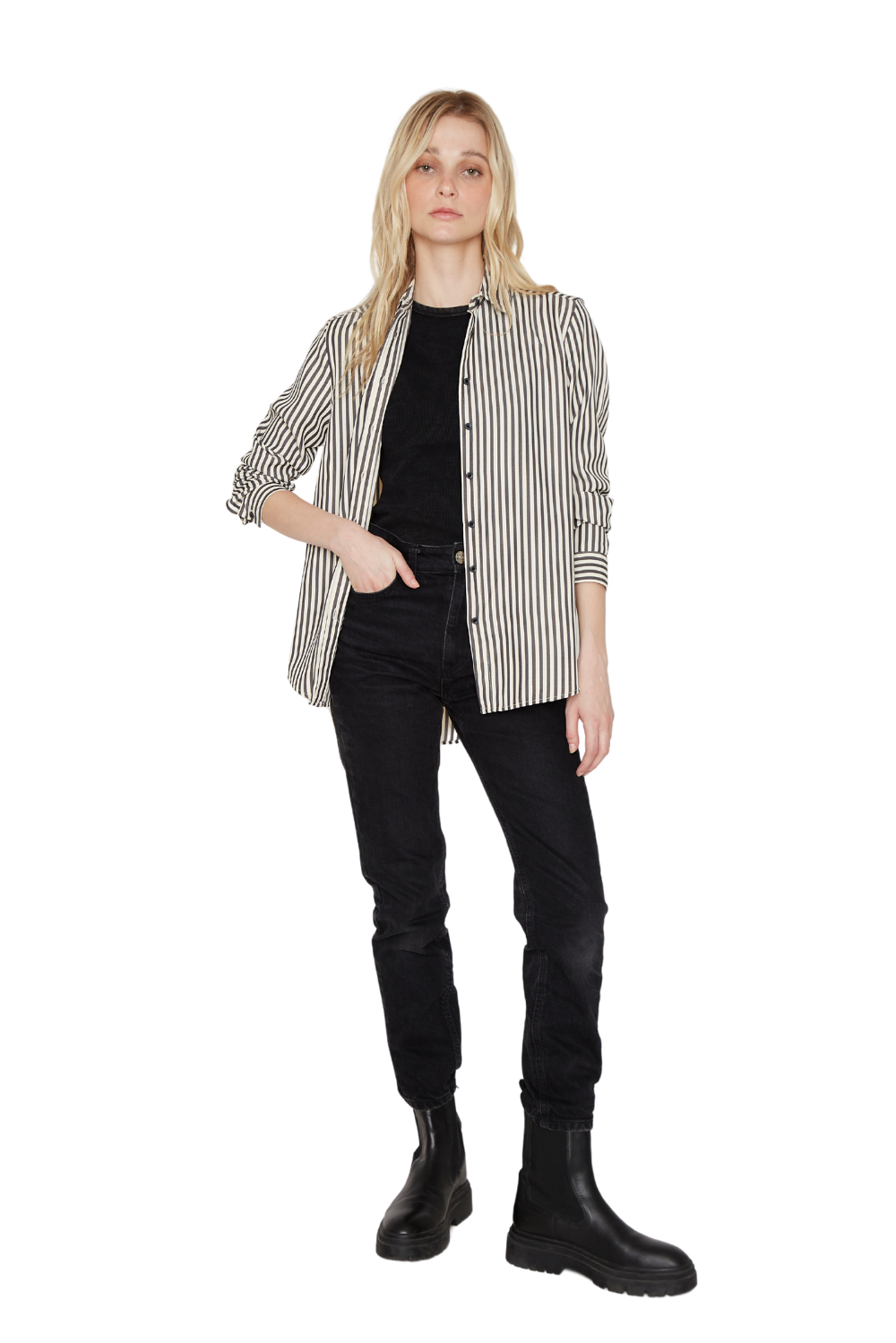 Camisa Cleo negra Jacinta Tienda-2