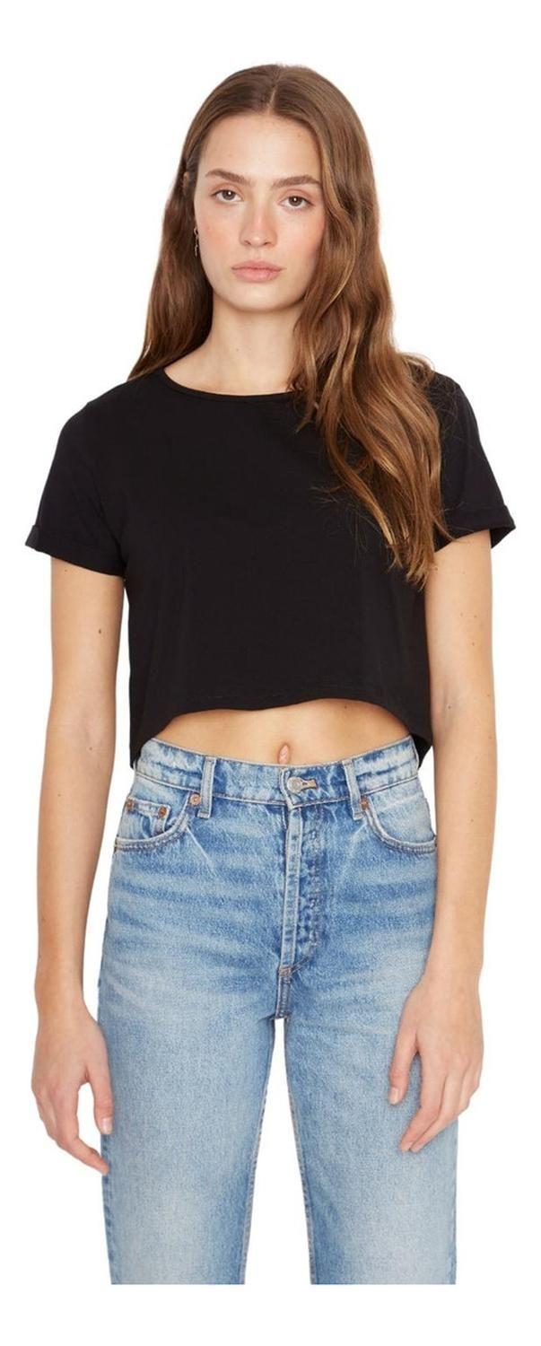 Polera Gracia Manga Corta Iii Negra Jacinta Tienda-0
