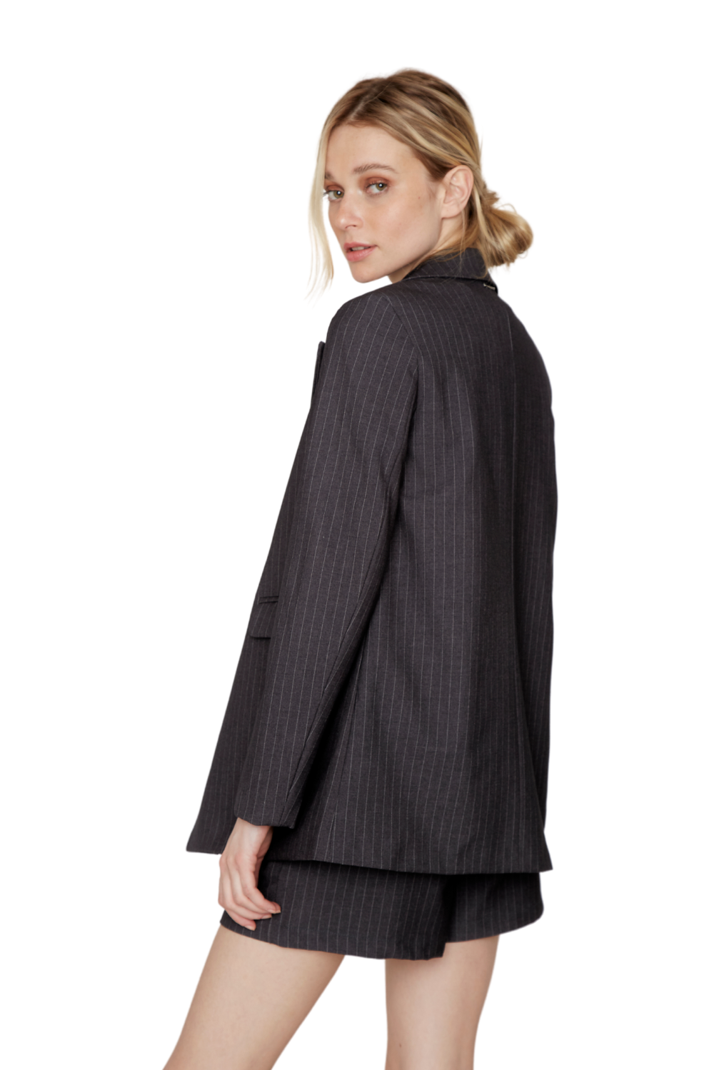 Blazer Owen rayas gris Jacinta Tienda-1