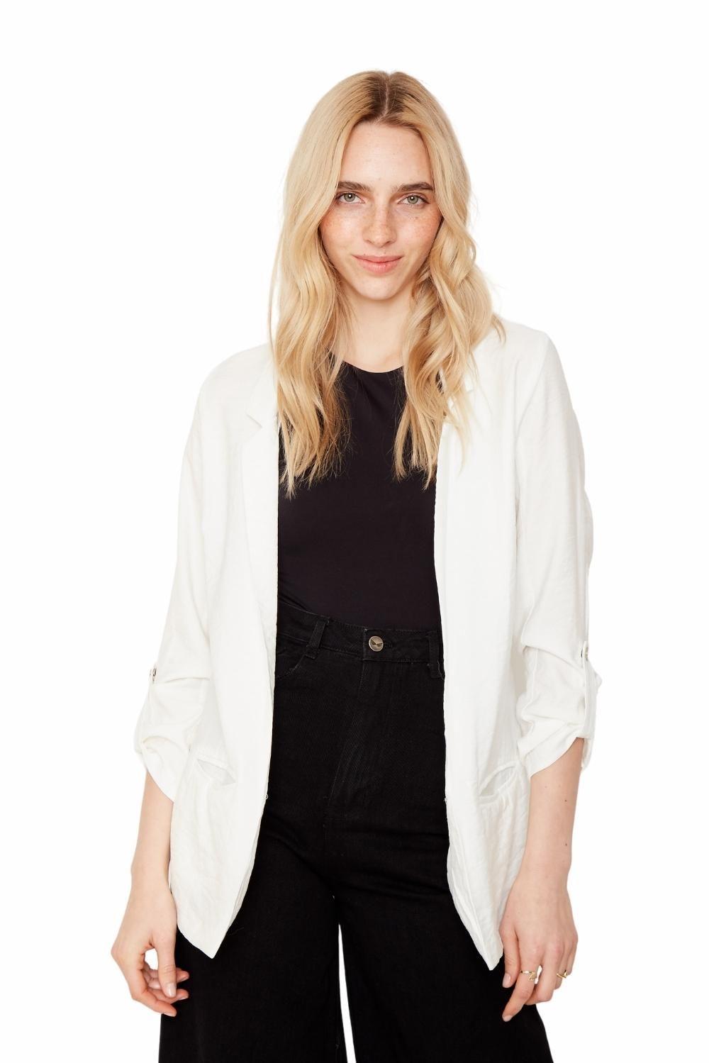 Blazer Olivia blanco Jacinta Tienda-0