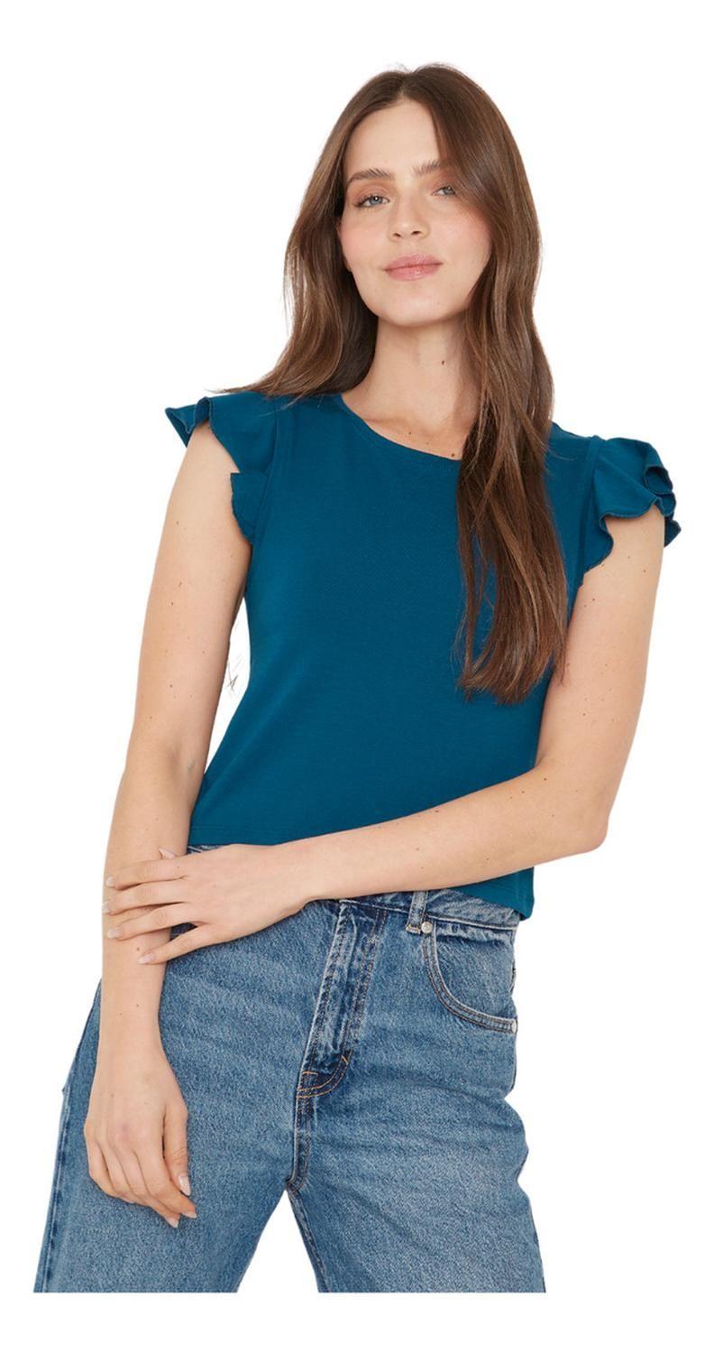 Polera Gracia Alitas Iii Petróleo Jacinta Tienda-4