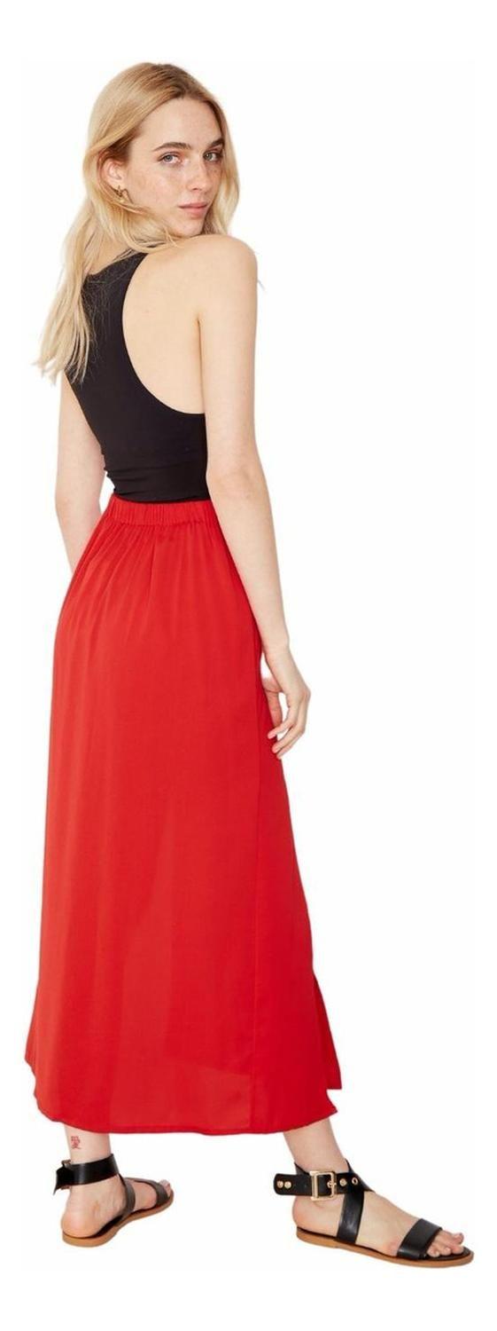 Falda Jane Midi Ii Roja Jacinta Tienda-2