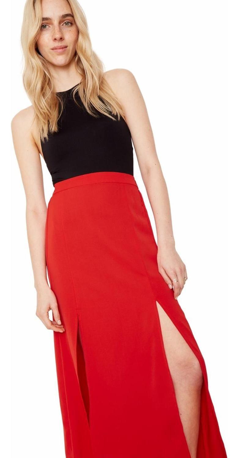 Falda Jane Midi Ii Roja Jacinta Tienda-4