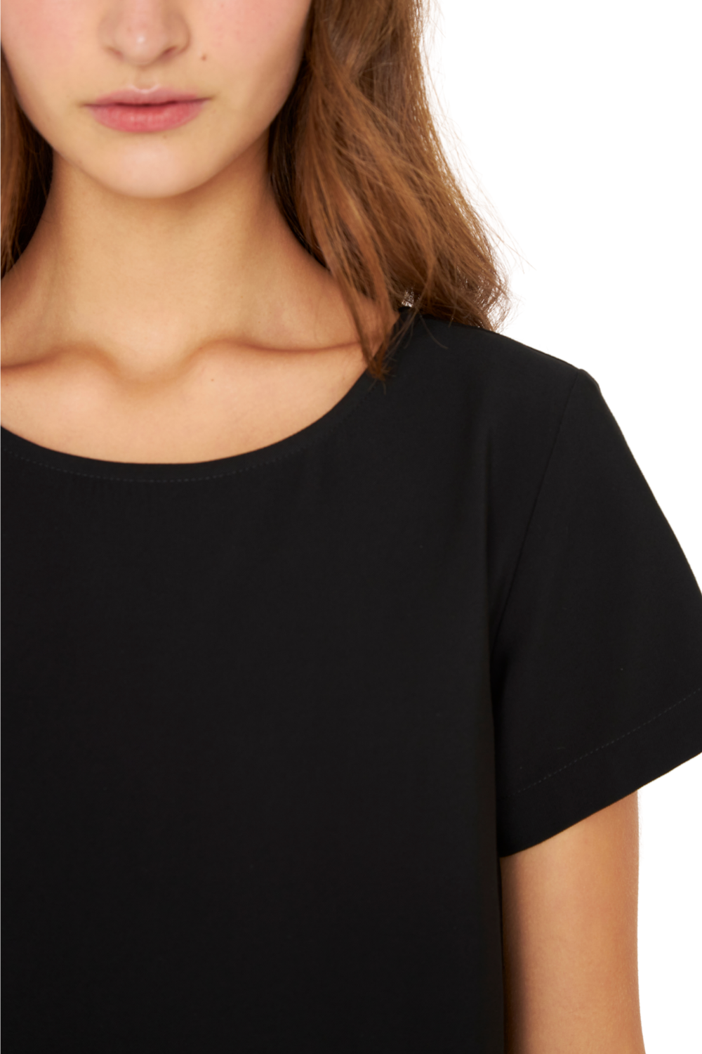 Polera Ana manga corta negra Jacinta Tienda-4