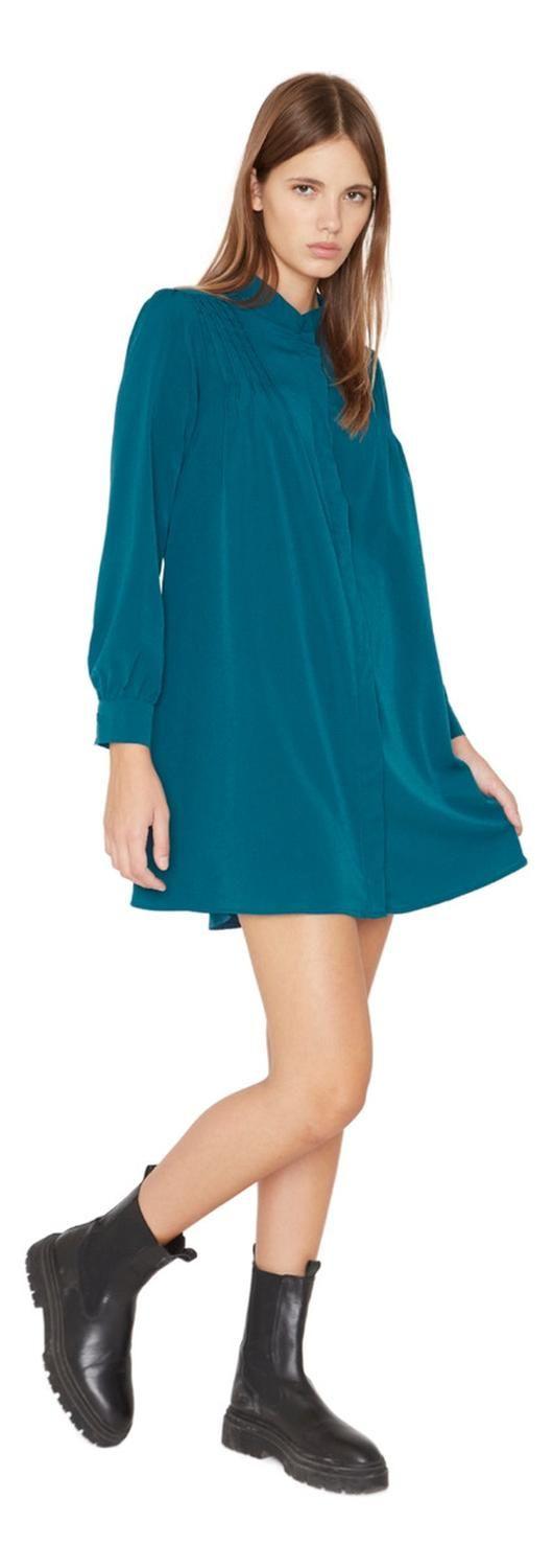 Vestido Julie Petróleo Jacinta Tienda-3