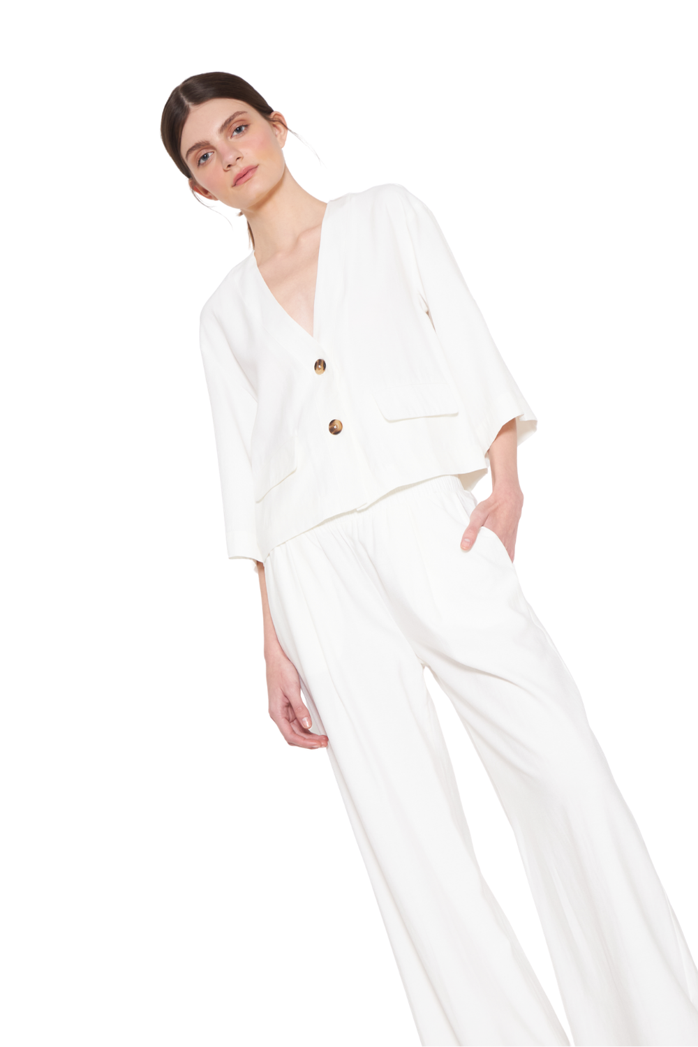 Pantalón Alicia blanco Jacinta Tienda-3
