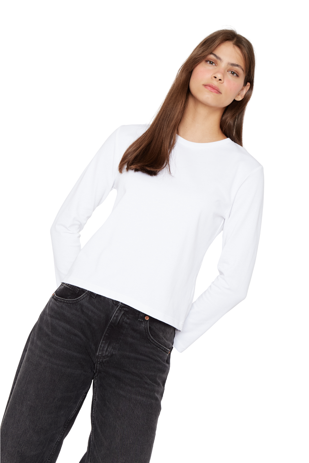 Polera Jacinta manga larga blanca Jacinta Tienda-2