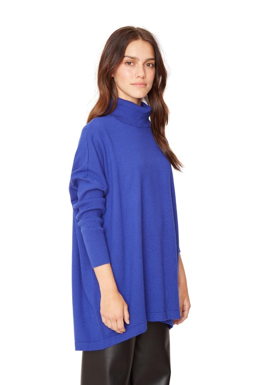 Chaleco Manuela largo II azul-1