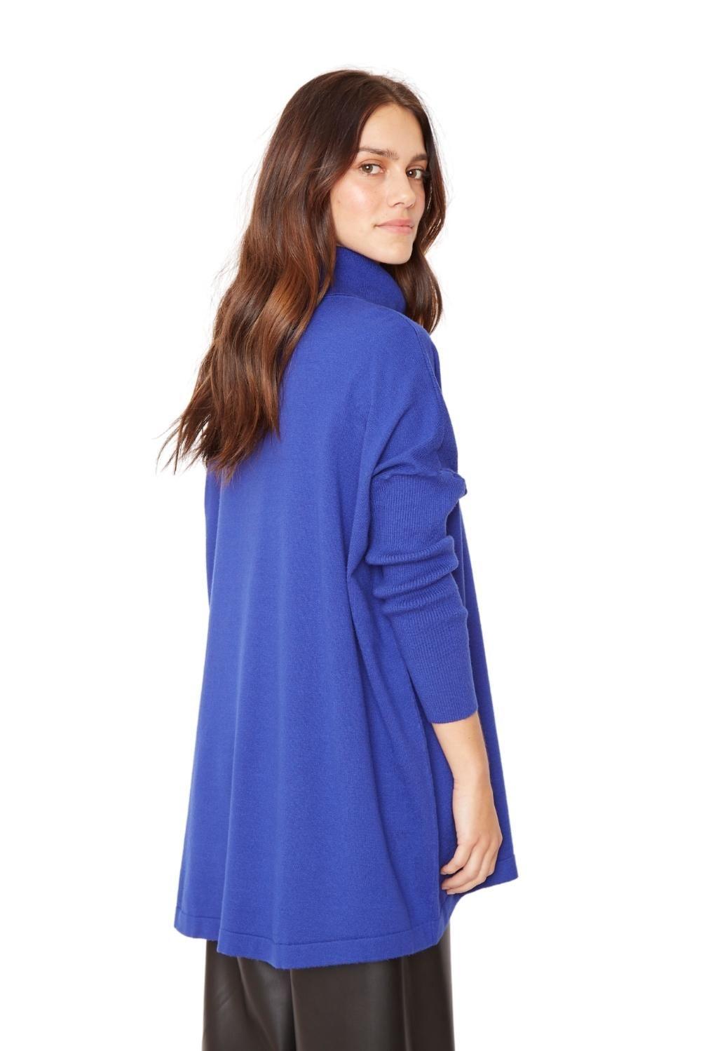 Chaleco Manuela largo II azul-2