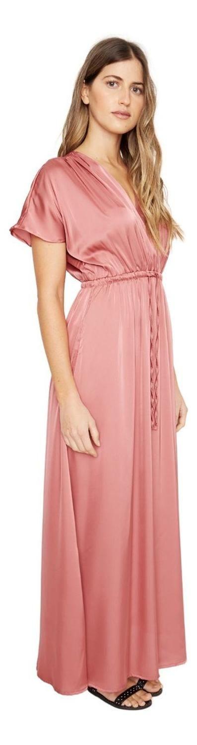 Vestido Lucila Satin Cobre Jacinta Tienda-2