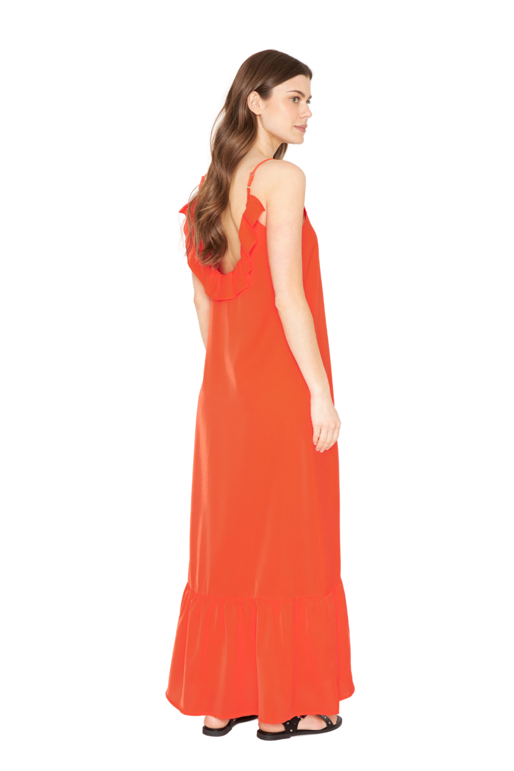 Vestido Libra coral Jacinta Tienda-2