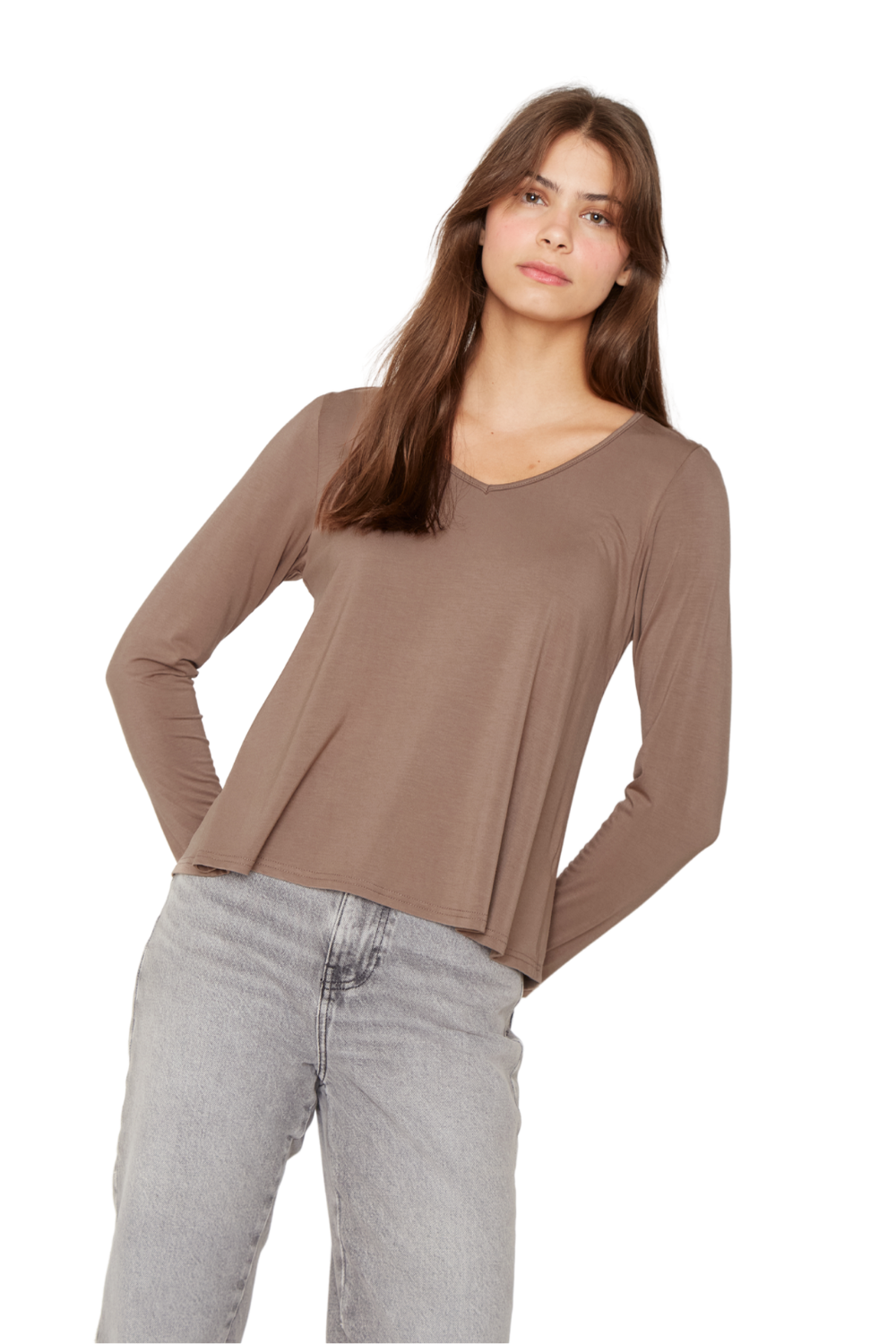 Polera Frida III café Jacinta Tienda-3