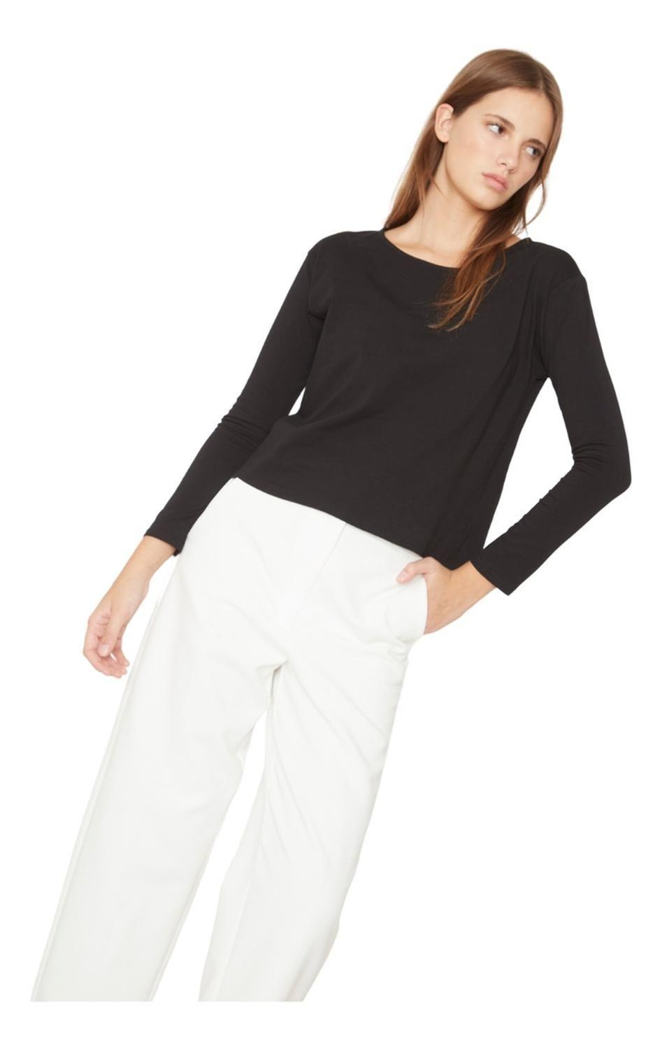 Polera Clara Ii Negra Jacinta Tienda-0
