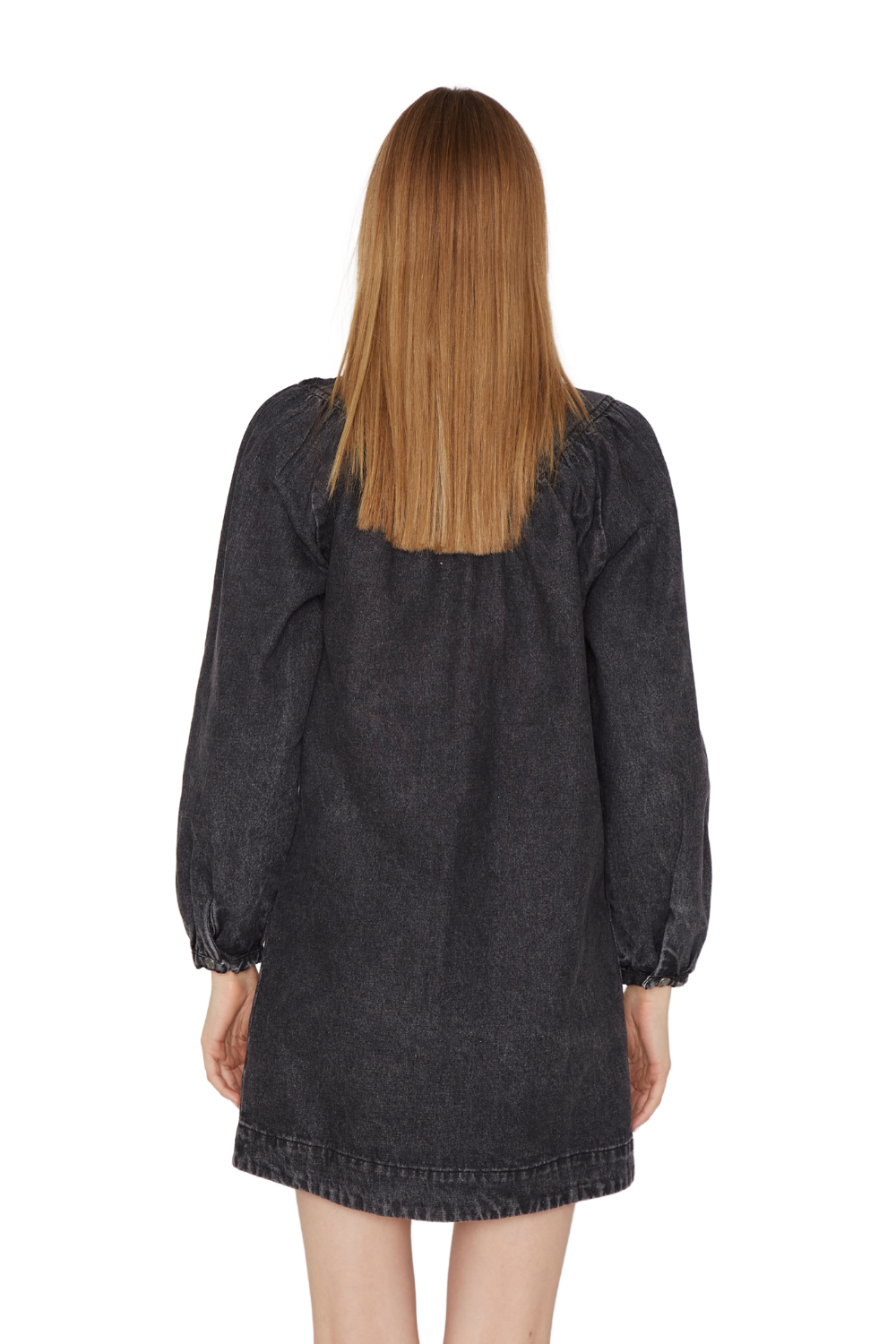 Vestido Denim Porter negro Jacinta Tienda-5