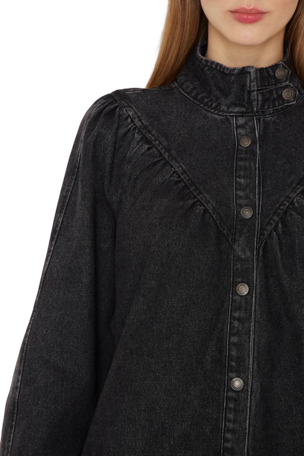 Vestido Denim Porter negro Jacinta Tienda-6
