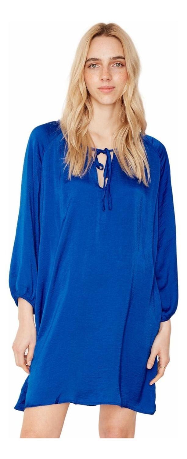 Vestido Ibiza Azul  XXL azul XS azul-1