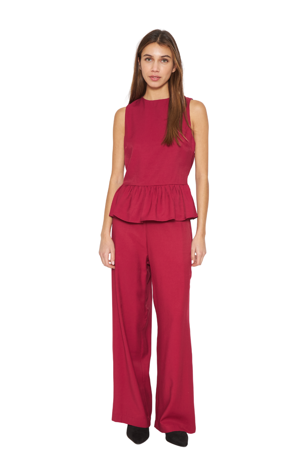 Blusa Tesa burdeo Jacinta Tienda-5