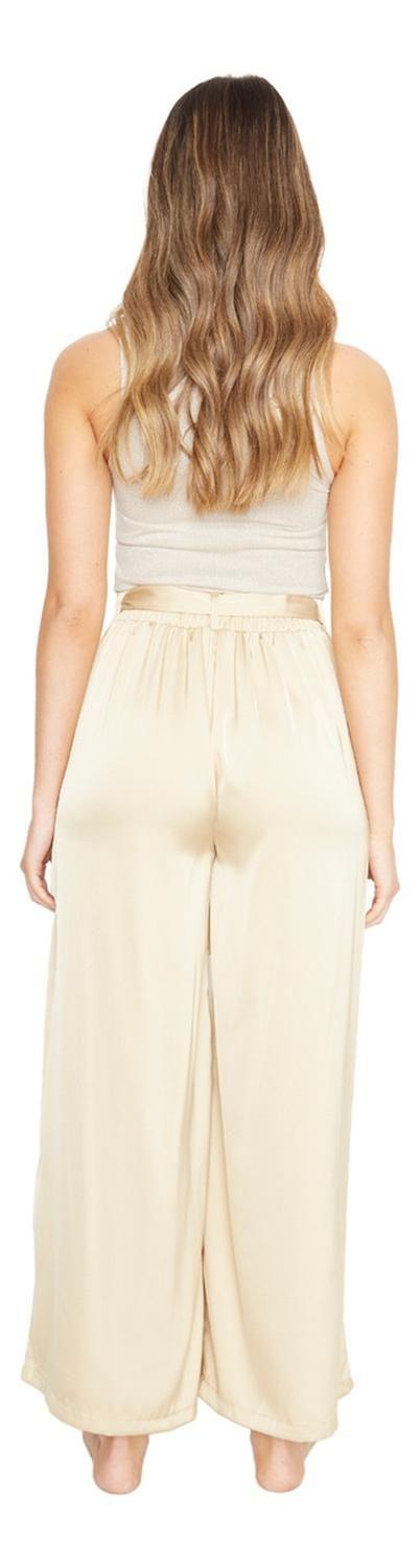 Pantalón Greta Largo Satin Dorado Jacinta Tienda-2