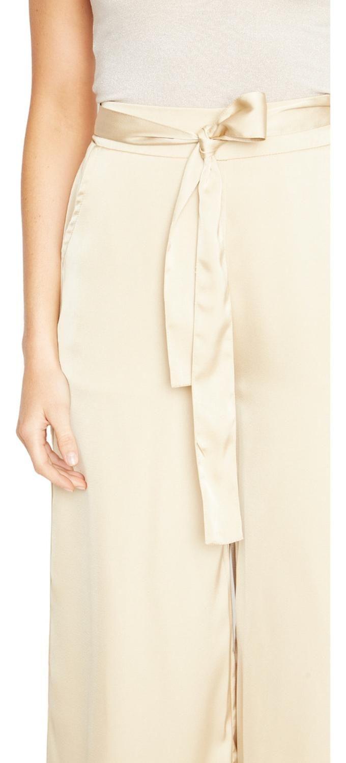 Pantalón Greta Largo Satin Dorado Jacinta Tienda-5