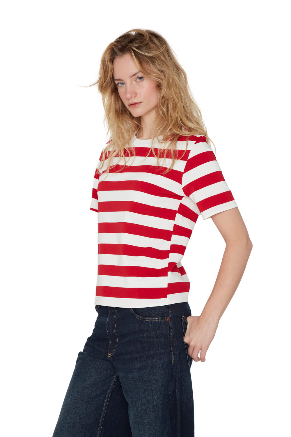 Polera Aspen rayas roja Jacinta Tienda-2