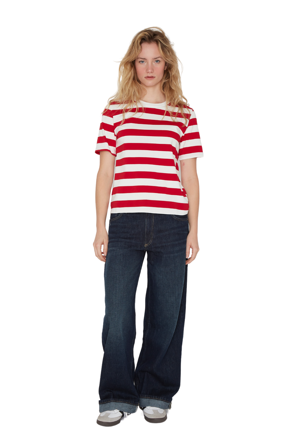 Polera Aspen rayas roja Jacinta Tienda-5