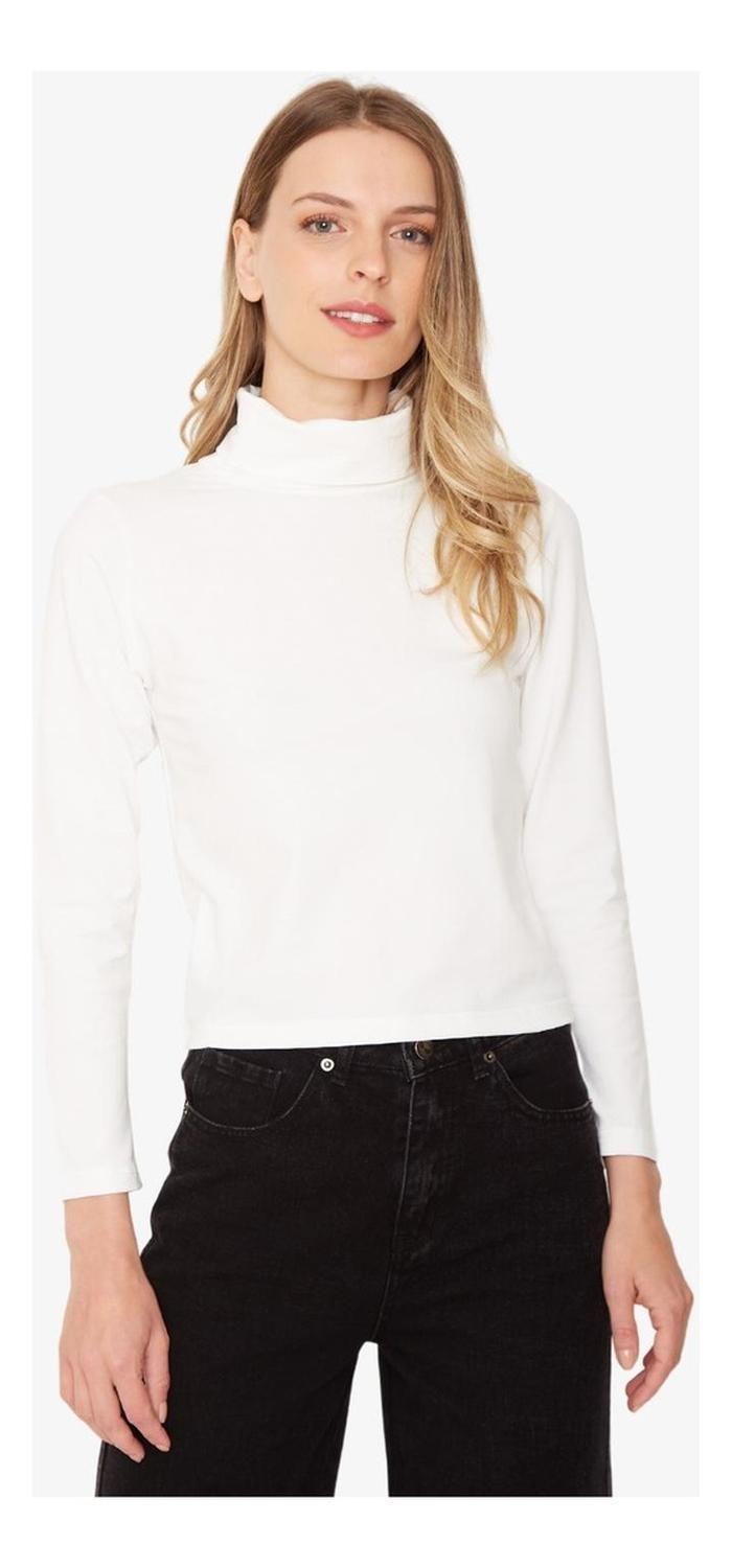 Polera Consuelo Blanca-0