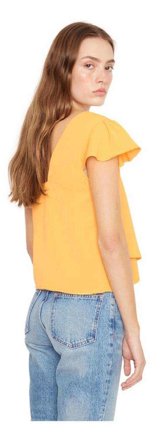Polera Sara Manga Corta Iii Amarilla Jacinta Tienda-5
