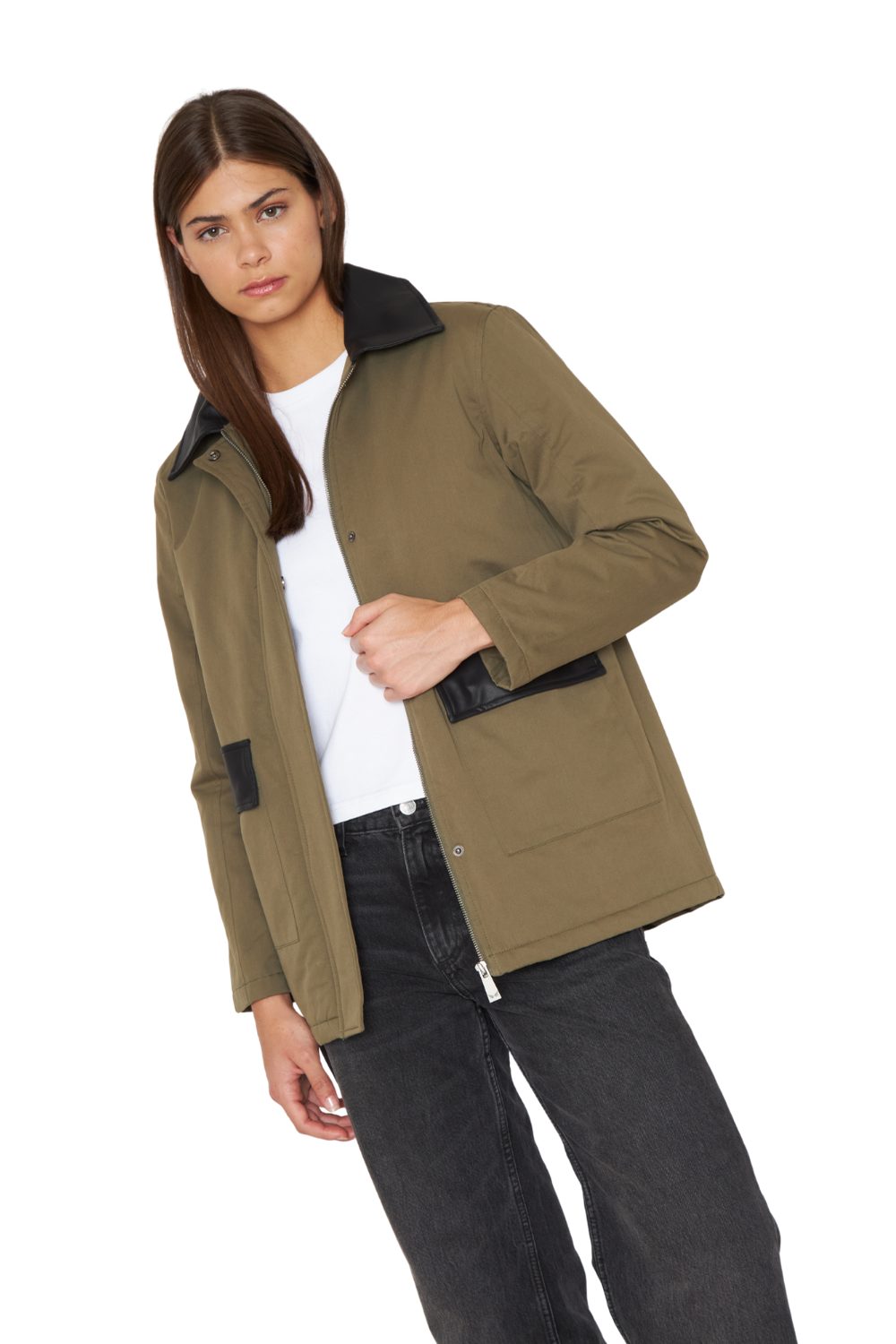 Chaqueta Porter verde Jacinta Tienda-4