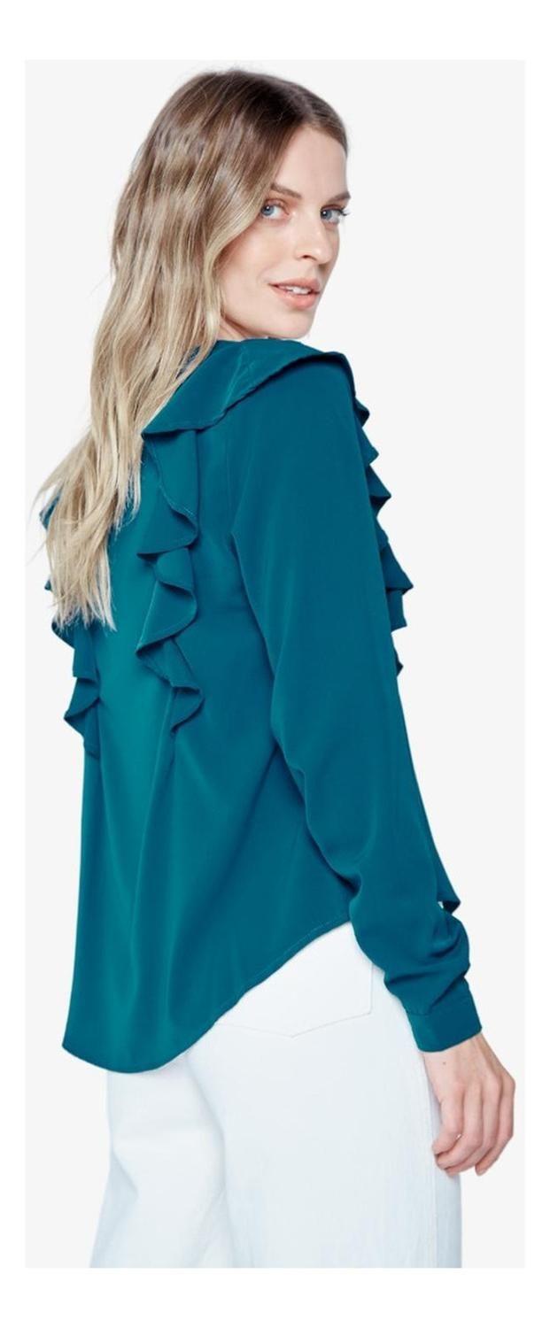 Blusa Juana Petróleo Jacinta Tienda-2