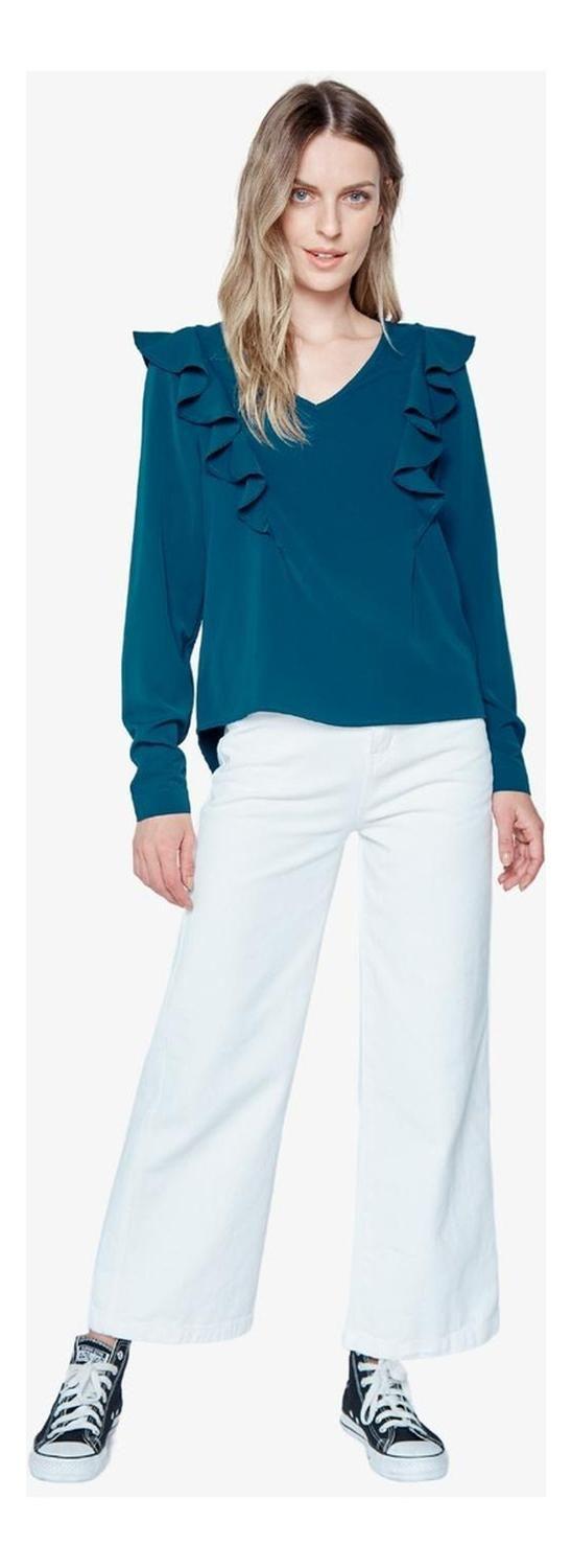 Blusa Juana Petróleo Jacinta Tienda-5