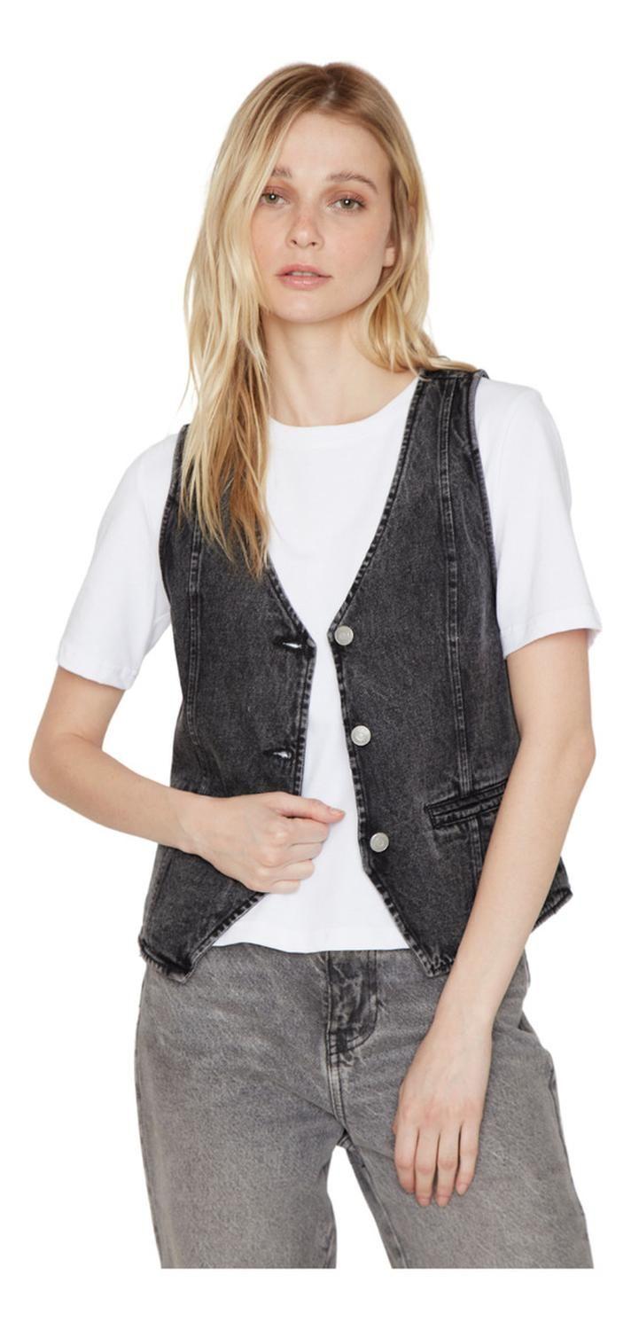 Vest Denim Negro Jacinta Tienda-0