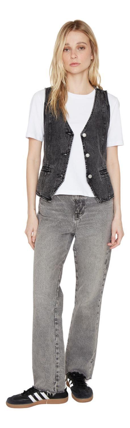 Vest Denim Negro Jacinta Tienda-2